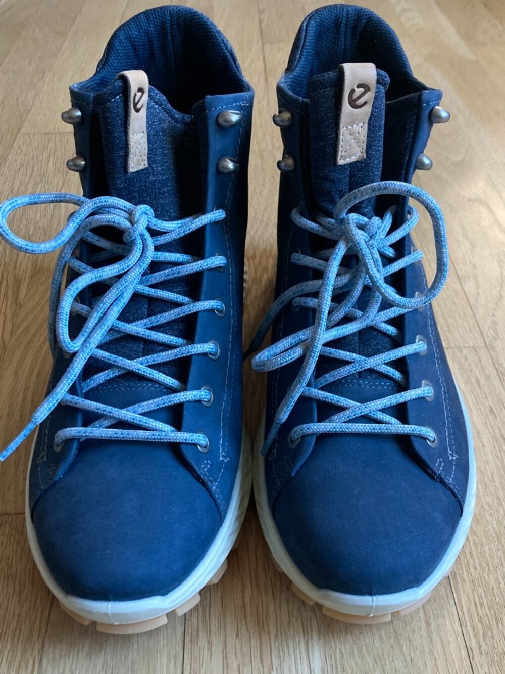 ECCO Exostrike Nubuck Outdoor Boots – Marine Blue – EU 41 / US 10–10.5 – NIB